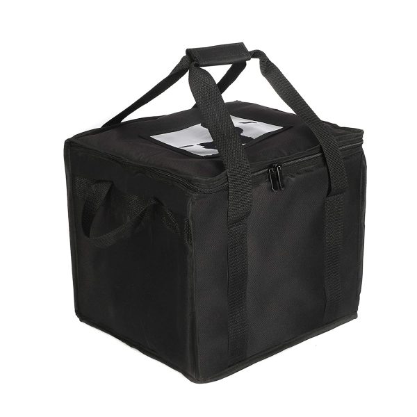 39 L Insulated Food Delivery Bag for Food Transport-Foldable Heavy Duty Food Warmer Grocery Bag for Camping Catering Restaurants (Medium)