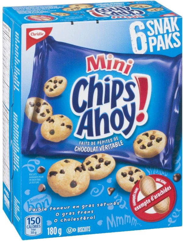 Snak Paks Mini Cookies, Back to School Snacks, 180g - Image 5