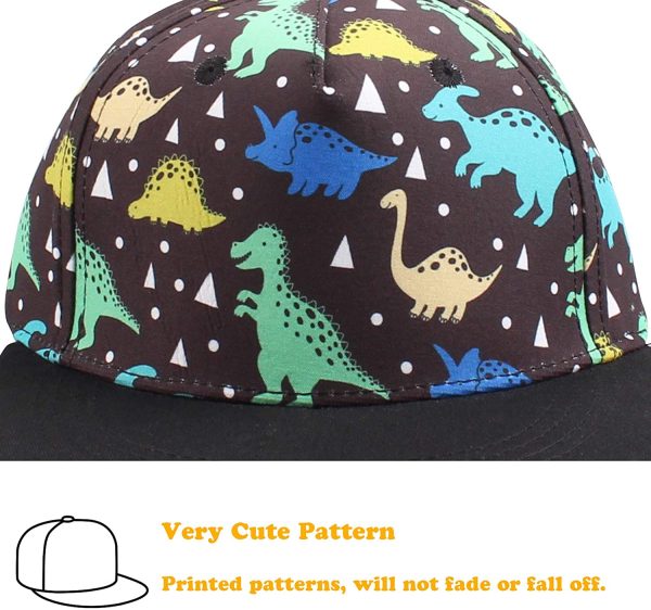 PEECABE Boy Baseball Cap Little Kids Flat Brim Sun Cap Toddler Girl Trucker Cap for Spring/Summer - Image 6