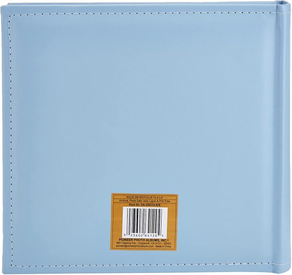 Pioneer Photo Albums DA-200COLB/B 200-Pocket Embossed Baby Leatherette Frame Cover Album for 4 by 6-Inch Prints, Blue - Image 5