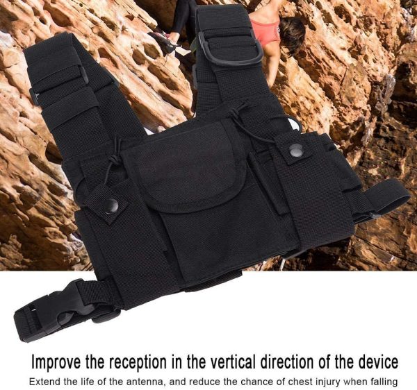 Radio Walkie Talkie Chest Pocket Harness Bags Pack Backpack Holster High Qualit Front Pack Pouch - Image 5