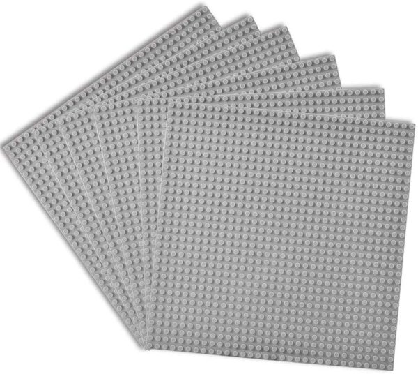 Lekebaby Classic Baseplates Building Base Plates for Building Bricks 100% Compatible with Major Brands-Baseplate 10" x 10", Pack of 6, Grey - Image 7