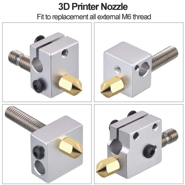 25PCS 0.4mm MK8 3D Printer Extruder Brass Nozzles 3D Print Head for Creality Ender 3 Ender 3 pro Ender 5 CR-10 etc - Image 4