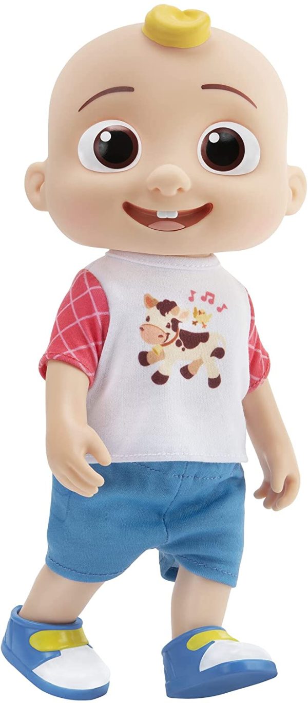 CoComelon Deluxe Interactive JJ Doll - Includes JJ, Shirt, Shorts, Pair of Shoes, Bowl of Peas, Spoon- Toys for Preschoolers - Image 5