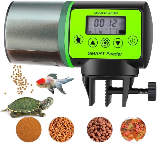 BlueFire Automatic Fish Feeder Timer Feeder for Fish Moisture-Proof Fish Food Dispenser Auto Fish Feeder Turtle Feeder with LCD Display for Aquarium or Fish Tank - Image 6