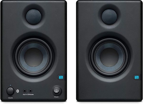 PreSonus Eris E3.5 BT-3.5"" Near Field Studio Monitors with Bluetooth, Black - Image 3