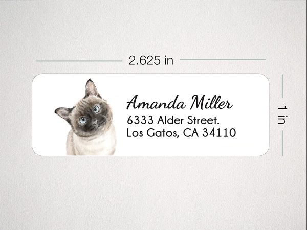 Personalized Address Label For Cat Mom, 120 PCS, Siamese Cat Gifts, Crazy Cat Lady Gifts, Cat Gifts For Cat Lovers, Mailing Stickers for Envelopes - Image 5