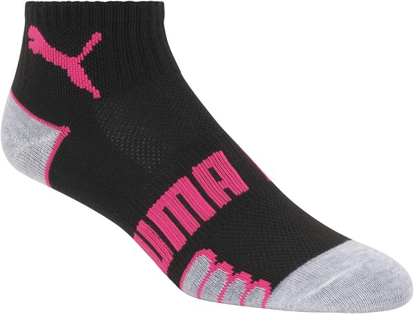 Puma Women's 6-Pack Non-Terry Quarter Socks - Image 4