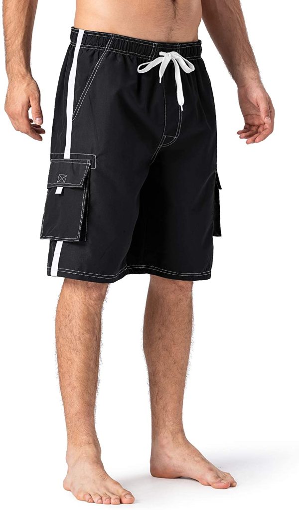 TACVASEN Men's Summer Quick Dry Swim Trunks Bathing Suit Shorts with Lining Men