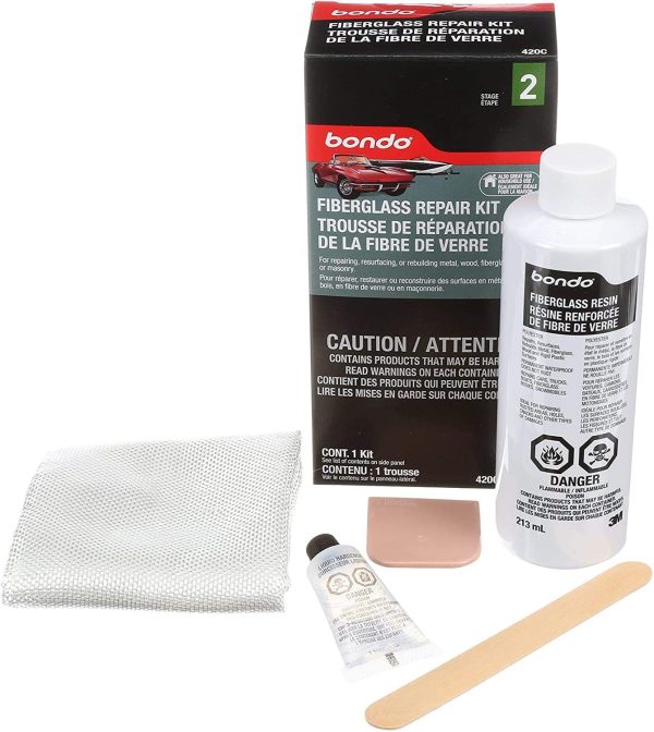 Fiberglass Resin Repair Kit, 420, 1/2 Pint - 420C - Image 4