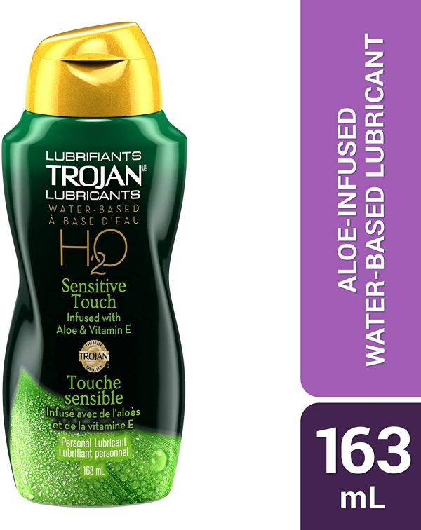 TROJAN H20 Sensitive Touch Aloe Infused, Water-based, Personal Lubricant, 163-ml - Image 6