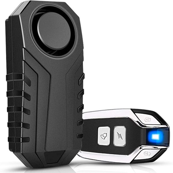 113dB Wireless Anti-Theft Motorcycle Bike Alarm Waterproof Bicycle Security Alarm Vibration Motion Sensor with Black Remote - Image 6