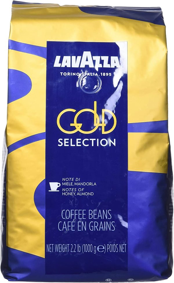 Lavazza Gold Selection Whole Bean Coffee Blend, Medium Espresso Roast, 2.2-Pound (1KG) Bag - Image 2