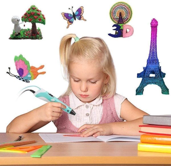 3D Pen upgrade Intelligent 3D Printing Pen with Smoother Experience 3D Art Printing Printer Pens with LCD Screen Automatic Feeding include12 Colors PLA Filament Refills,Interesting Gifts for All Ages. - Image 8