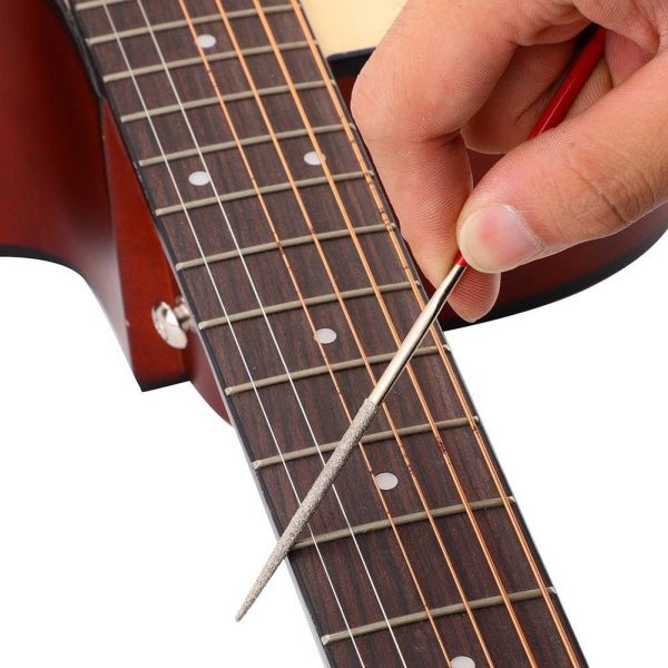 10pcs Guitar Files, Guitar Fret Nut Saddle Slot Pickguard Grinding Files Set Repair Tool for Guitar Violin - Image 7