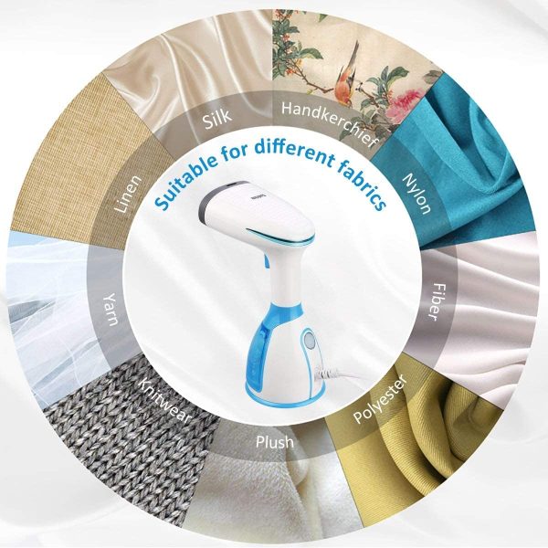 ??Upgraded??  Clothes Steamer - Portable Handheld Garment Clothing Steamer 1100W 280ml Travel Steamer Fabric 20s Fast Heat-up Auto-Off Ideal for Home Office - Image 4