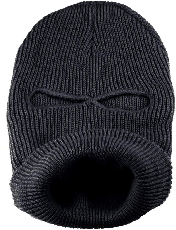 SUNTRADE 3 Hole Face Mask Winter Beanie Skull Hat Windproof Ski Snowboard Cap Wear Stylish Balaclava - Image 3