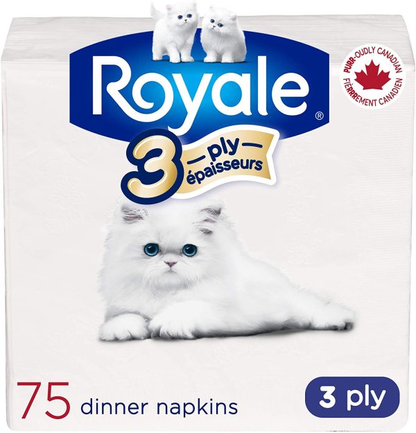 Royale, Dinner Napkins, 3 ply, 75 Paper Napkins (63435-73017-5) - Image 9