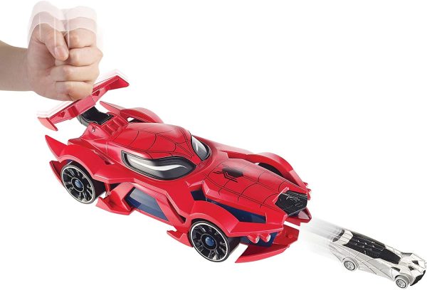 Marvel Hot Wheels Spider-Man Web-Car Launcher - Image 3