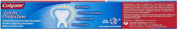 Colgate Cavity Protection Fluoride Toothpaste, Regular, 4 count X 120 mL/count - Image 3