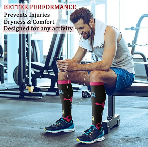 CHARMKING Compression Socks for Women & Men Circulation 15-20 mmHg is Best - Image 4