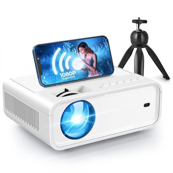 WiFi Mini Projector, ACROJOY 9000 Lumens Video Projector w/ Tripod, HD 1080P & 240" Display Supported, Portable Movie Outdoor Projector Compatible with TV Stick, HDMI, VGA, TF, AV, USB, iOS & Android - Image 6