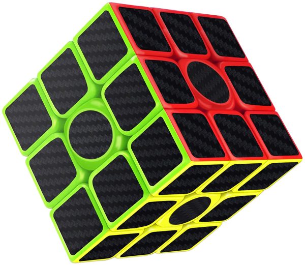 Magic Cube, Gritin 3x3x3 Smooth Speed Cube 3D Puzzles Cube with Vivid Color Carbon Fiber Surface - Ultra Durable and Flexible Easy Turning for Brain - Image 2