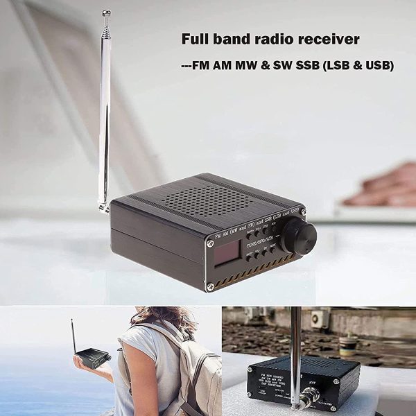 Radio Receiver SI4732 All Band SSB (LSB & USB) FM AM MW & SW Built-in Battery+Antenna+Speaker+Shell,black,500144356 - Image 5