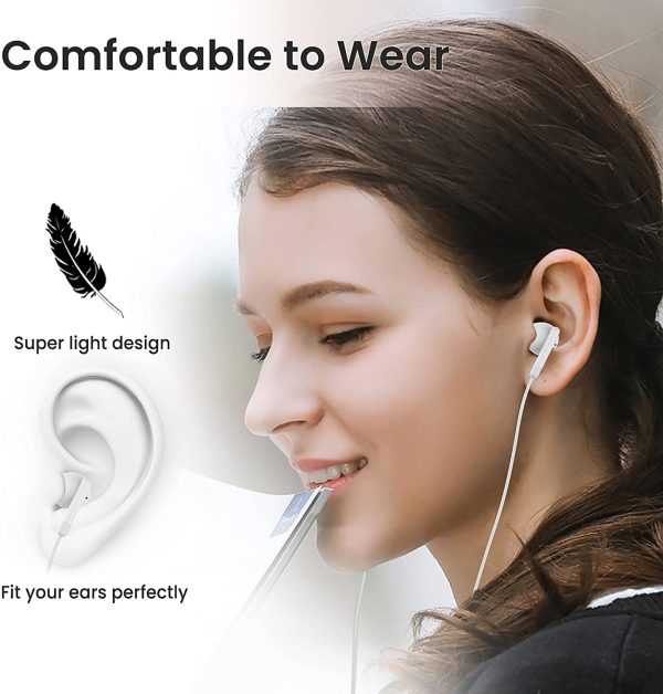 USB C Headphones/Earphones, in Ear USB C Earphones, Type C Earphone with Microphone and Volume Control Earbuds Headset Compatible with Pixel 2/3/4/5, Samsung S20/S21/Note10, Huawei Mate 20/P30 - Image 6