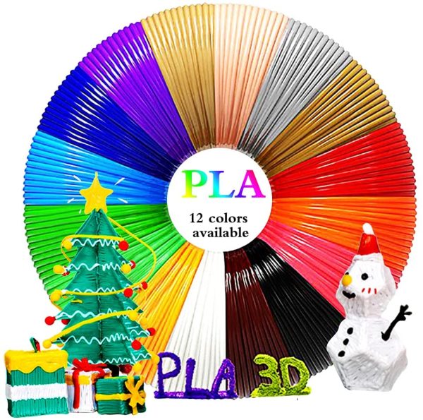 3D Pen Filament Refills 3d printer filament 3D Doodler Pen Kit Filament Refills, Pla filament 1.75mm 12 colores 16.5ft 3D Printer PLA Printing Refills Set, High-Precision Diameter, Non Toxic, No Clog Total 198 Feet - Image 5