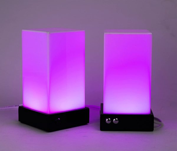 Telepathy Friendship Lamps - Long Distance Wifi Touch Lamps by Zoci Voci - Seamless Crystal Design | Unique Handmade Gifts 200+ colors (SET OF 3) - Image 2