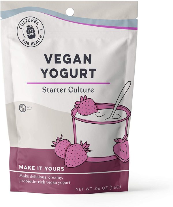 Vegan Yogurt Starter Culture | Non-GMO, Gluten Free, Non-Dairy, DIY | Make Delicious Batches of Probiotic-Dense Plain Vegan Yogurt | 4 Packets - Image 2