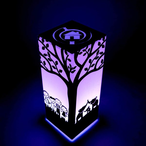 Telepathy Friendship Lamps - Long Distance Wifi Touch Lamps by Zoci Voci - Under One Tree Design | Unique Handmade Gifts 200+ colors?? - Image 3