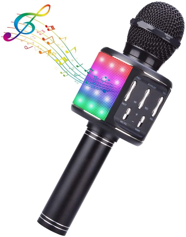 TURN RAISE Wireless Bluetooth Microphone, Handheld Karaoke Microphone for Kids and Adults, Karaoke Machine Christmas Birthday Home Party Wedding, Black - Image 6