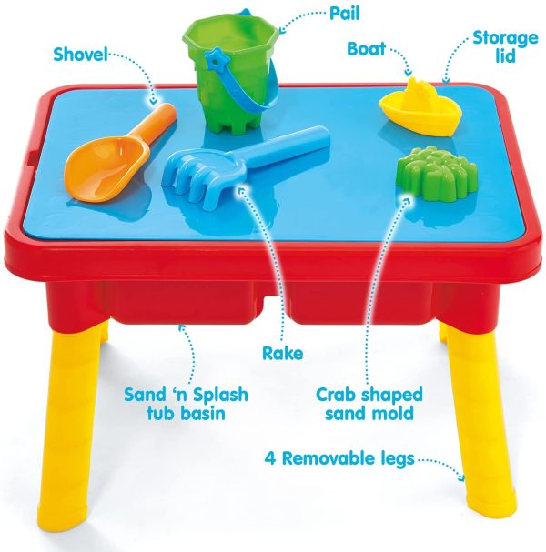 Kidoozie  Sand ??n Splash Activity Table with Storage Compartment and Lid - Image 2