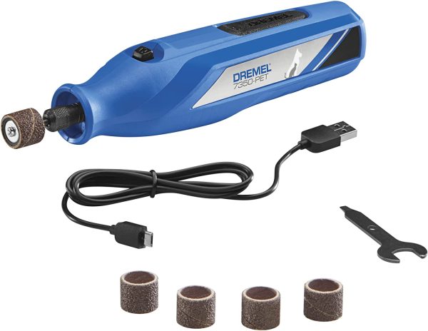 7350-PET 4V Pet & Dog Nail Grinder, Easy-to-Use & Safe Nail Trimmer, Professional Pet Grooming Kit - Works on Large, Medium, Small Dogs & Cats - Image 2