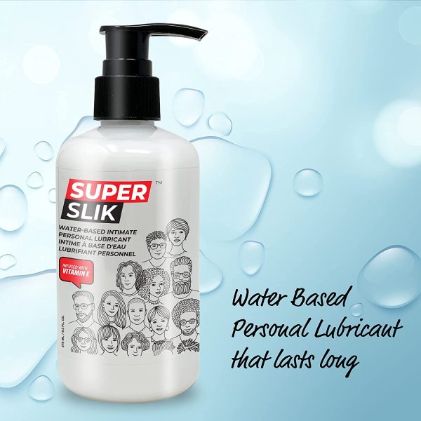 Super Slick Premium Personal Lubricant Waterbased Sex Lube Long Lasting for Men | Women | Gays and Couples