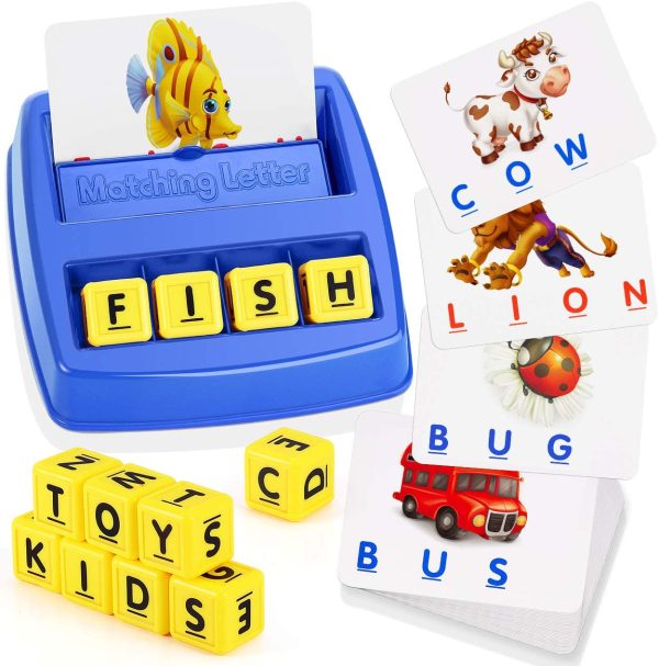 Boy Toys Age 3-8, Wiki Matching Letter Game Educational Toys for 3-8 Year Old Boys Girls Memory Games Spelling Games for Kids Age 3-8 Birthday Gifts for 3-8 - Image 2