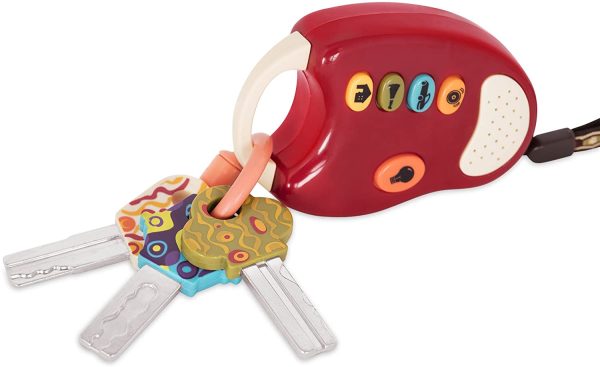 B. toys ?C FunKeys Toy ?C Funky Toy Keys for Toddlers and Babies ?C Toy Car Keys and Red remote with Light and Sounds ?C100% Non-Toxic and BPA-Free (BX1747Z) - Image 3