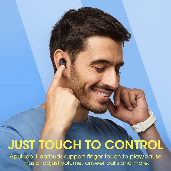 Wireless Earbuds, Bluetooth Earbuds in-Ear with Stereo Sound, Bluetooth Earphones w/IPX8 Waterproof/3 Modes/Type C & Wireless Charging, 36 Hrs Playtime Bluetooth Headphones for Work/Phone Calls - Image 3