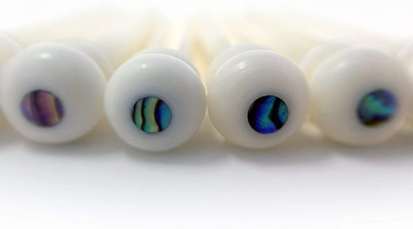 Crosby Pure Bone Bridge Pins with Abalone Dot Inlay for 6 & 12 String Acoustic Guitar - Image 7