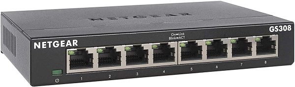 8-Port Gigabit Ethernet Unmanaged Switch (GS308) - Desktop, Sturdy Metal Fanless Housing - Image 5