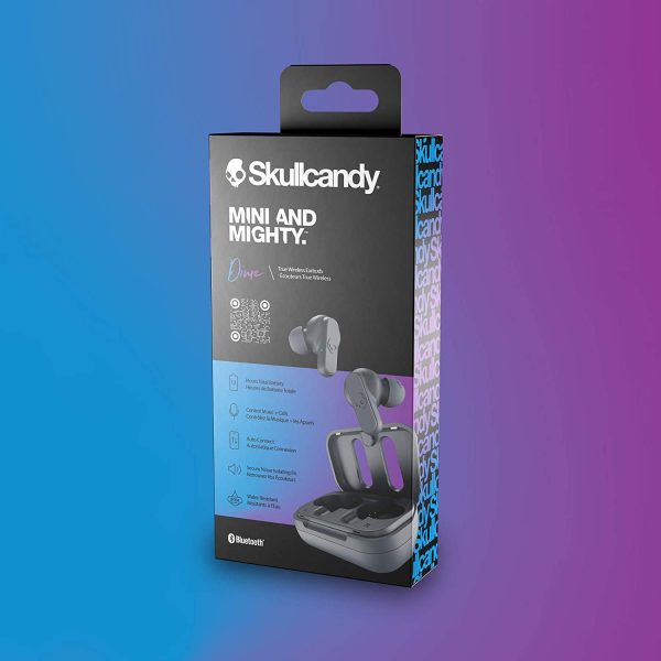 Skullcandy Dime True Wireless Earbuds, Chill Grey (S2DMW-P744) One Size - Image 7