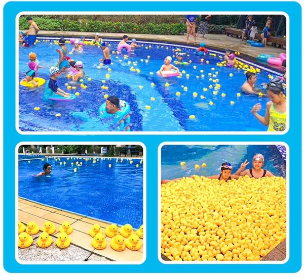 50 PCS Mini Rubber Duck Bath Duck Toys for Toddlers Boys Girls,Squeak and Float Yellow Ducks in Bulk Jeep Ducks Baby Shower Duck Decorations Party Favors (1.6''-50pcs Ducks) - Image 5