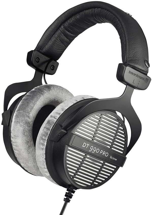 beyerdynamic DT 990 PRO Over-Ear Studio Monitor Headphones - Open-Back Stereo Construction, Wired (80 Ohm, Grey) - Image 5