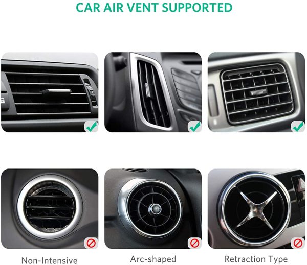 Car Vent Phone Holder Car Phone Mount Universal 360?? Rotatable Hands Free Cell Phone Holder for Car Compatible with iPhone 13 Pro 13 Mini SE 12 11 XS XR 8, Galaxy S22 S20 S10 Note20 - Image 4