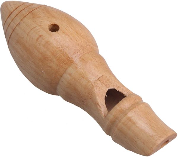 Yibuy 10.5x4cm Wooden Long Type Bird Caller Whistle Cuckoo Whistle Musical Instrument - Image 2