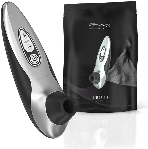 Womanizer Pro 40 Clitoral Sucking Toy 6 Intensity Level Clitoris Suction Massager Clit Sucking Vibrator Sex Toy for Women, Black - Image 5