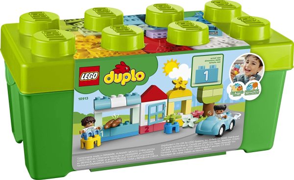 LEGO DUPLO Classic Brick Box 10913 First LEGO Set with Storage Box, Great Educational Toy for Toddlers 18 Months and up, New 2020 (65 Pieces) - Image 3