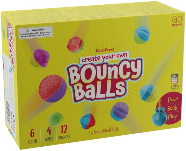 Make Your Own Bouncy Ball Kit - 12 Individual Kits - Science Party Favors - Fun DIY Arts and Crafts for Kids - STEM Projects - Cool Birthday Party Activities for Kids - Create 12 Crystal Balls - Image 9